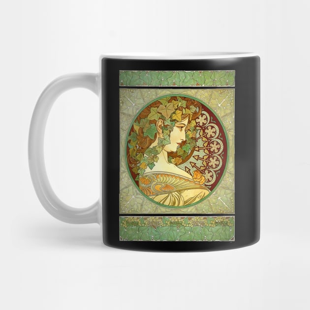 Alphonse Mucha Laurel Vintage Art Nouveau by AltrusianGrace